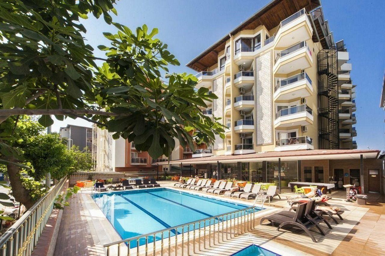Kleopatra Ada Beach Hotel Alanya Exterior foto